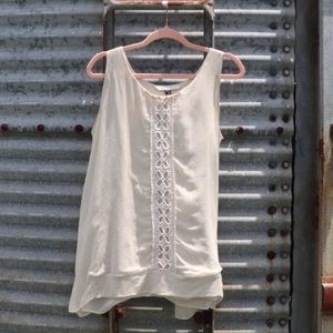 Atina Cristina Cream Sleeveless Blouse